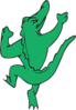 Dancing Alligator Clip Art